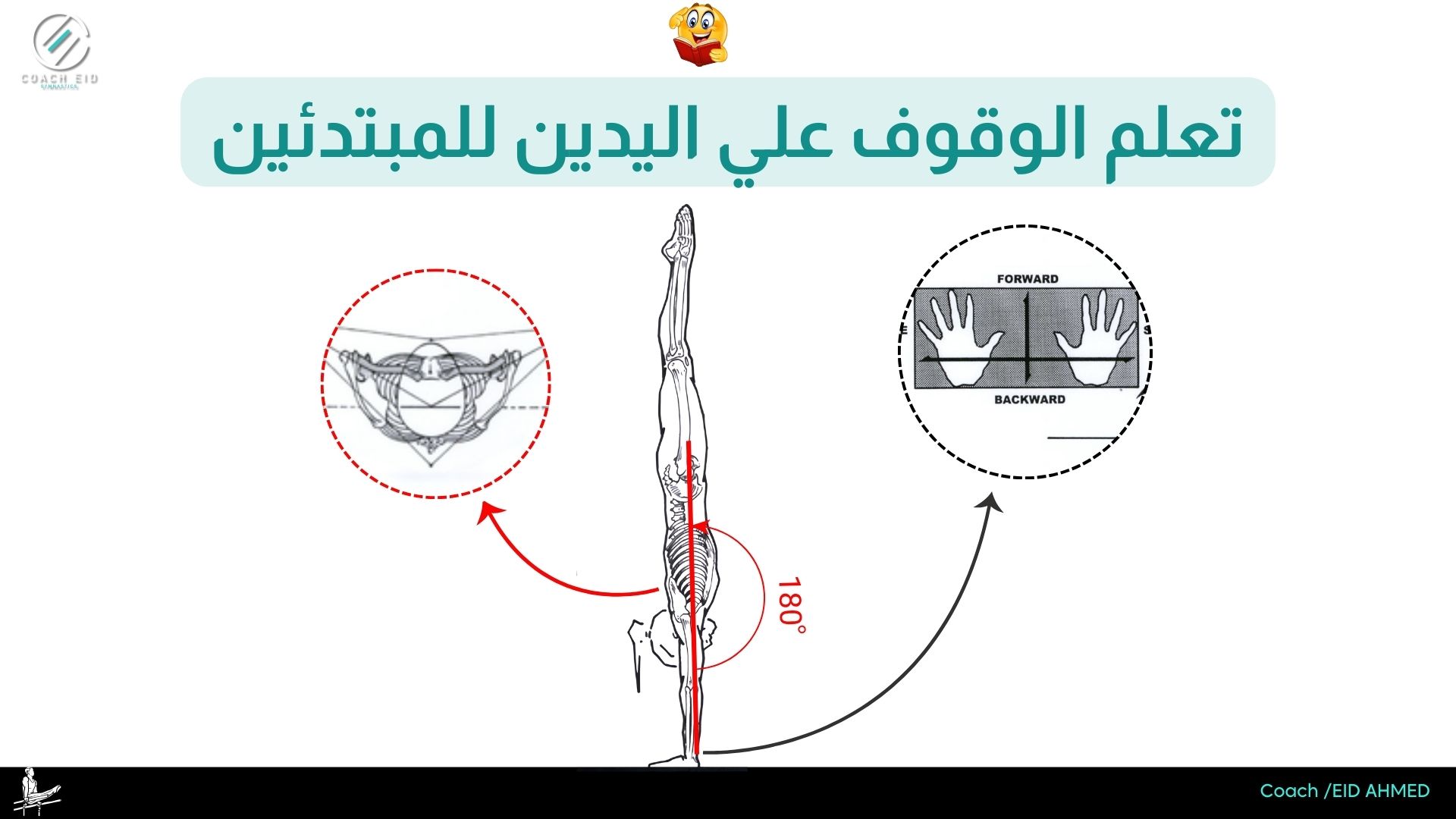 تعلم الوقوف علي اليدين للمبتدئين
