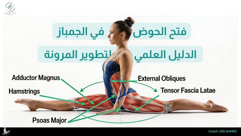 فتح الحوض في الجمباز: الدليل العلمي لتطوير المرونة وزيادة المدى الحركي